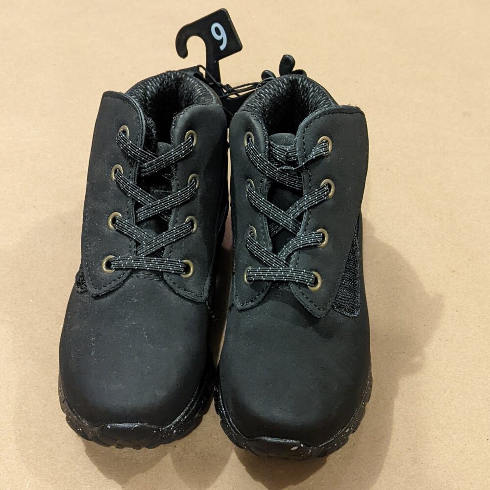 Wonder Nation Velcro with Stretchy Laces Toddler Boots Size 9 (New with Tags)